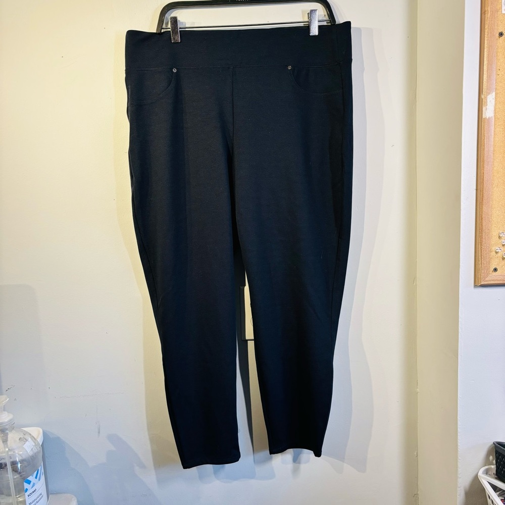 MAURICES Elastic Waist Stretch Navy Ankle Women's Leggings Spandex Size M